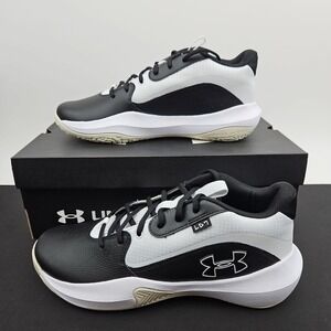 Under Armour Lockdown 7 Basketball‎ Shoes Black White Mens Size 11.5 3028512-002